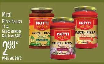 Jewel-Osco Mutti pizza sauce offer
