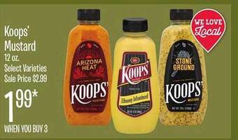 Jewel-Osco Koops mustard offer