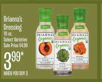 Jewel-Osco Brianna's dressing offer