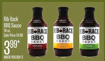 Jewel-Osco Rib rack bbq sauce offer