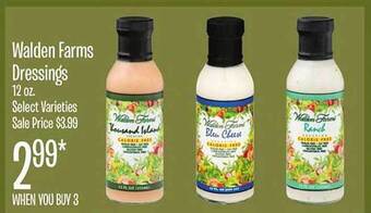 Jewel-Osco Walden farms dressings offer