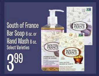 Jewel-Osco South of france bar soap or hand wash offer