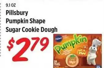 Rouses Pillsbury pumpkin shape sugar cookie dough offer