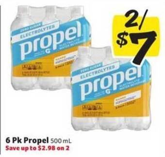 Winn Dixie 6 pk propel offer