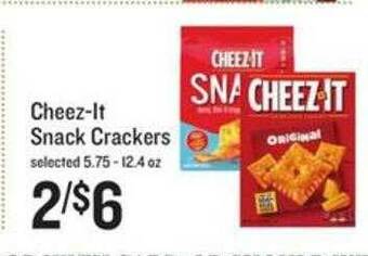 Lowes Foods Cheez-it snack crackers offer