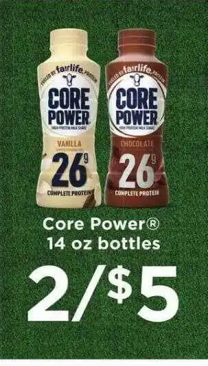 Winn Dixie Core power 14 oz bottles offer