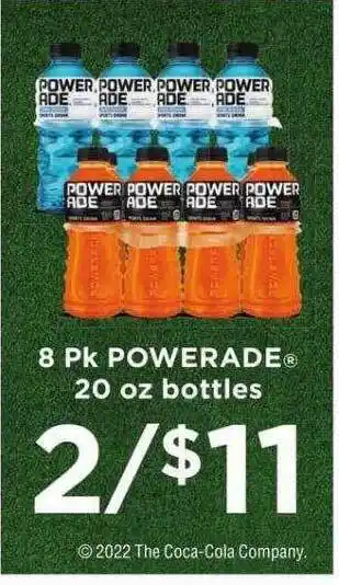 Winn Dixie 8 pk powerade 20 oz bottles offer