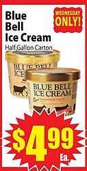 Food Giant Blue bell ice cream offer