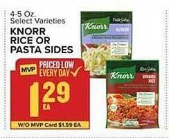 Food Lion Knorr rice or pasta sides offer