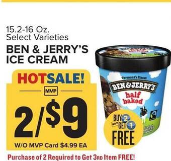 Food Lion Ben & jerry's ice cream offer