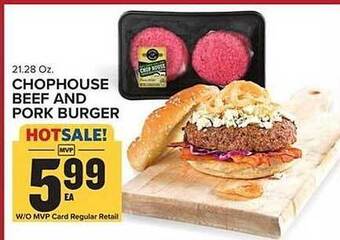 Food Lion Chophouse beef and pork burger offer
