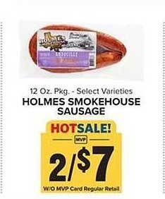 Food Lion Holmes smokehouse sausage offer
