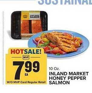 Food Lion Inland market honey pepper salmon offer