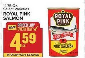 Food Lion Royal pink salmon offer