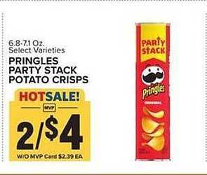 Food Lion Pringles party stack potato crisps offer