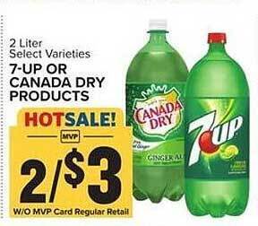 Food Lion 7-up or canada dry products offer
