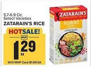 Food Lion Zatarain's rice offer
