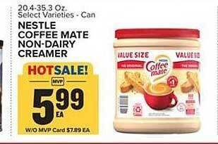 Food Lion Nestle coffee mate non-dairy creamer offer