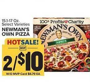 Food Lion Newman's own pizza offer