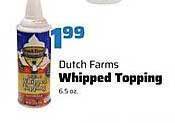County Market Dutch farms whipped topping offer
