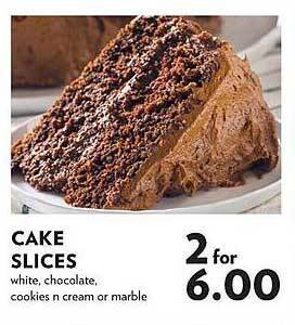 Reasors Cake slices offer