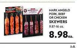 Reasors Mark angelo pork, beef or chicken skewers offer