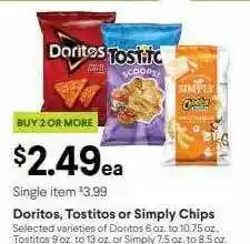 Doritos, tostitos or simply chips