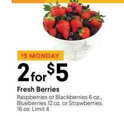 Nob Hill Fresh berries offer