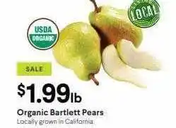 Organic bartlett pears