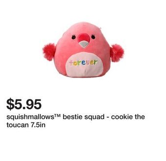 Five Below Squishmallows™ bestie squad - cookie the toucan 7.5in offer
