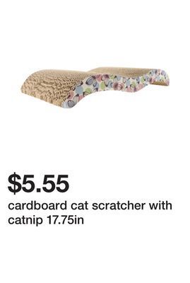 Five Below Cardboard cat scratcher with catnip 17.75in offer
