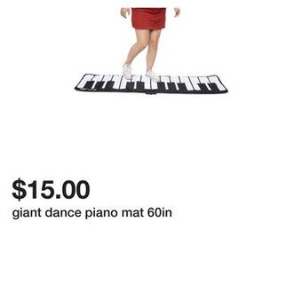 Five Below Giant dance piano mat 60in offer