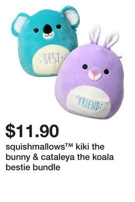 Five Below Squishmallows™ kiki the bunny & cataleya the koala bestie bundle offer