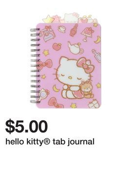 Five Below Hello kitty® tab journal offer
