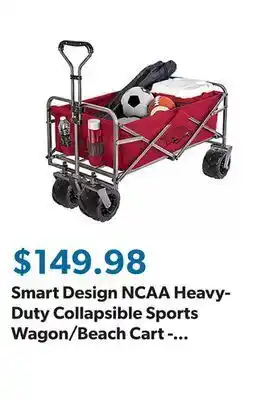 Sam's Club Smart design ncaa heavy-duty collapsible sports wagon/beach cart - choose your team offer