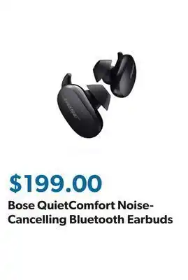 Sam's Club Bose quietcomfort noise-cancelling bluetooth earbuds offer