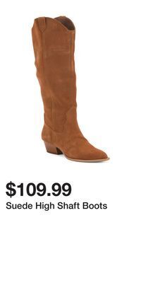 TJ Maxx Suede high shaft boots offer
