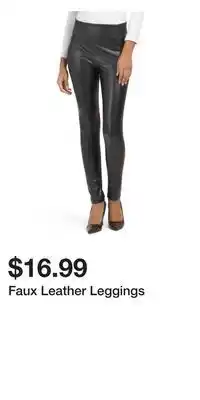 TJ Maxx Faux leather leggings offer