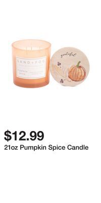 TJ Maxx 21oz pumpkin spice candle offer