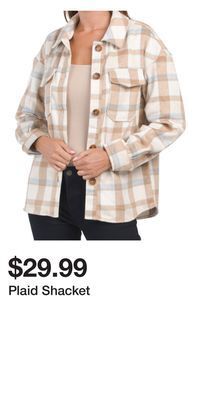 TJ Maxx Plaid shacket offer