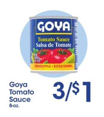 Price Rite Goya tomato sauce offer