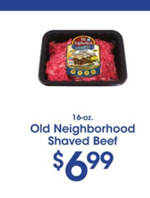 Price Rite Old neighborhood shaved beef offer