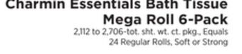 ShopRite Essentials bath tissue mega roll 6-pack offer
