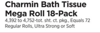 ShopRite Bath tissue mega roll 18-pack offer