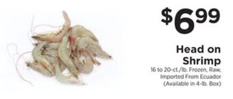 ShopRite Head on shrimp offer