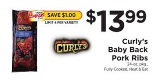 ShopRite Baby back pork ribs offer