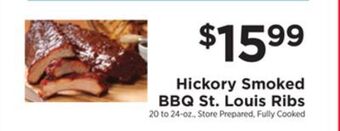 ShopRite Hickory smoked bbq st. louis ribs offer