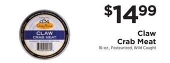 ShopRite Crab meat offer