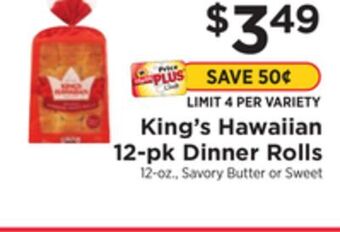 ShopRite 12-pk dinner rolls offer