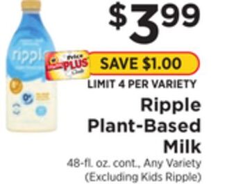 ShopRite Plant-based milk offer
